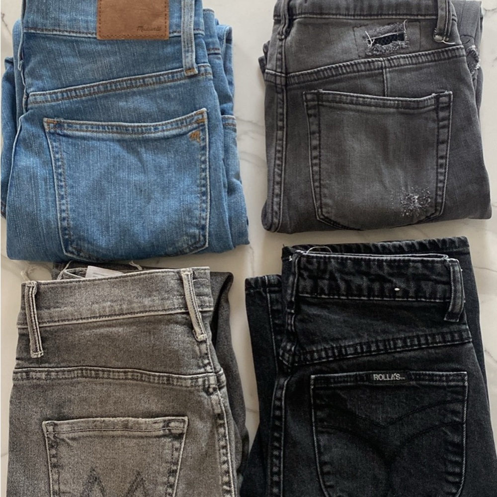 Women’s Jeans Bundle: ROLLA'S, Mother, Madewell, Free People Sizes 23-25